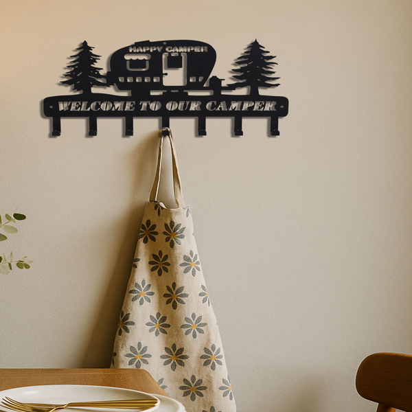 CIFbuy复古松树墙钩重型铁制壁挂入口处钥匙衣帽架收纳(TikTok、temu下自提)-2