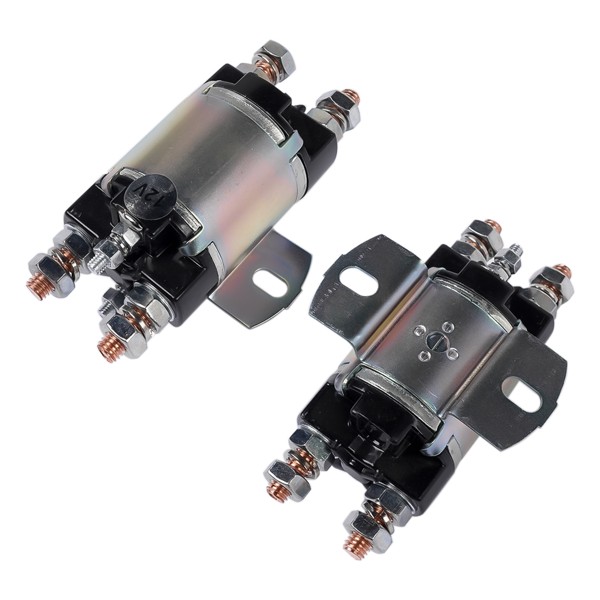 电磁阀 Set of 2 Solenoid Fit for Yamaha G1 Gas Models Golf Cart 12V 6 Terminal 12 Volt 100A 2-Cycle Gas Models Engine 1982-1989 J17-81950-01 J1781950-01 J178195001-5