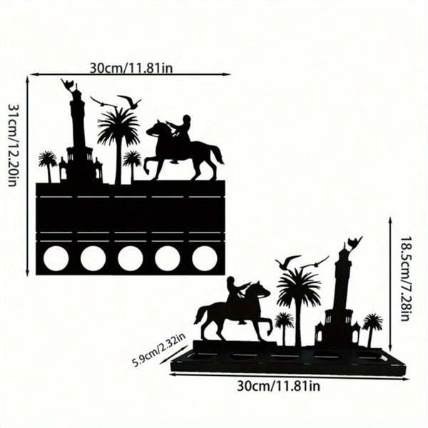 CIFbuy现代简约鹿角烛台套装 木质烛台适用节日装饰（TikTok、temu下自提）-6
