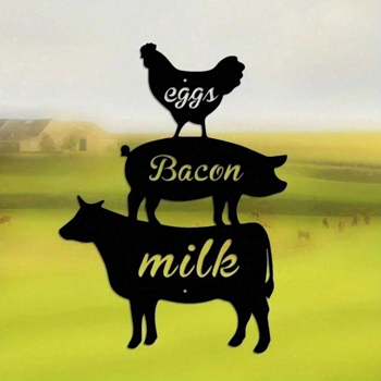 CIFbuy农家厨房花园复古铁艺墙面装饰品套组 (TikTok、temu下自提)