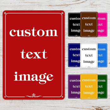 CIFbuy个性化定制金属标志户外商业安全标志标识牌(TikTok、temu下自提)