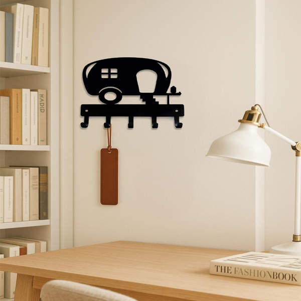 CIFbuy 复古乡村钥匙挂墙架 厨房门厅卧室可爱墙面收纳架(TikTok、temu下自提)-5