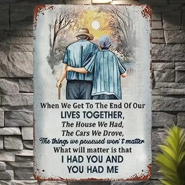 CIFbuy Vintage Metal Sheet Painting Valentine's Day Gift Wall Art for Wife (TikTok、temu下自提)-6