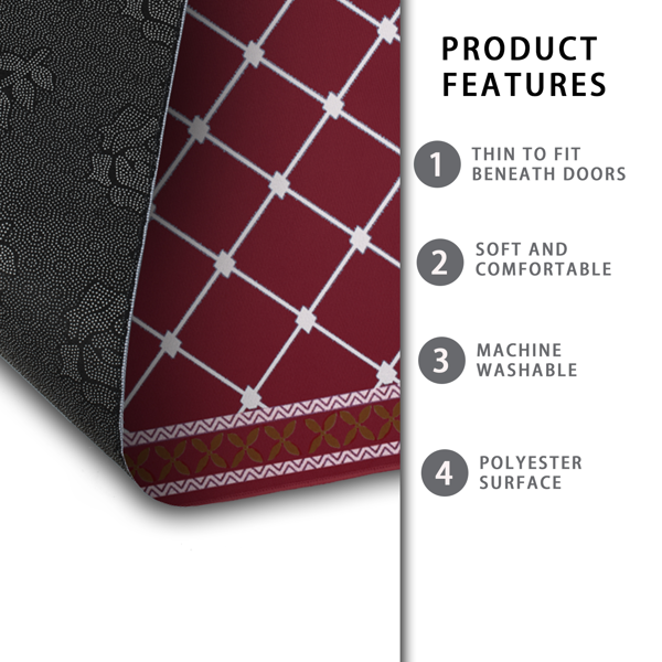 2片超吸水浴室地垫 - 速干防滑地垫，柔软舒适浴室地毯，适用于浴室、淋浴间、洗衣房、卧室、客厅、门垫、厨房地垫-4