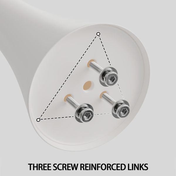31.5英寸白色圆形餐桌，郁金香造型餐桌，适合2-4人使用，MDF桌面和底座，中世纪风格边桌/休闲咖啡桌/办公桌/客厅桌。-5