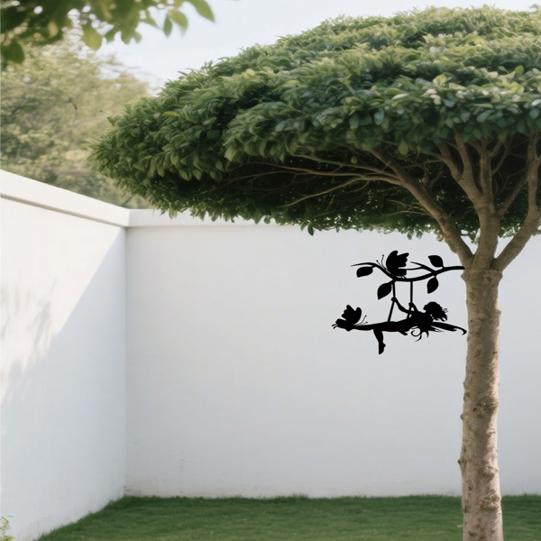 CIFbuy幽灵万圣节金属摇摆精灵墙面装饰庭院花园室内外节日礼物（TikTok、temu下自提）-2