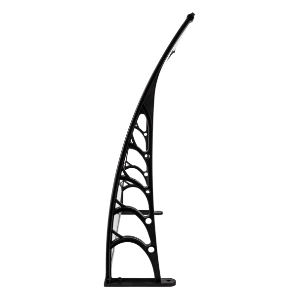 【同款编码：29975683】40*38in 透明板黑色支架 雨篷 塑料支架 阳光板 前后铝条-3