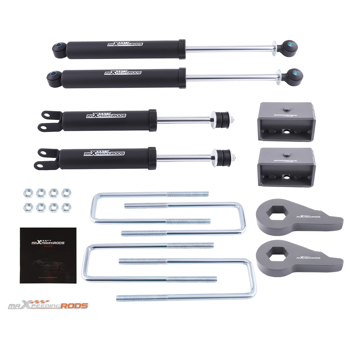 1-3英寸升高套件，适用于1999-2006款GMC Sierra和雪佛兰Silverado 1500四驱车型