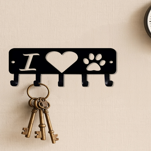 CIFbuy时尚黑色金属壁挂钩现代玄关衣帽架节省空间(TikTok、temu下自提)-2