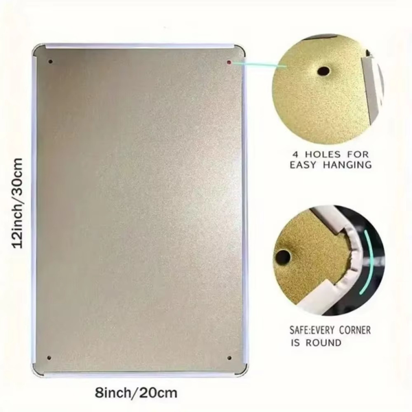 CIFbuy复古金属墙艺优雅蕾丝女士装饰适合家居厨房酒吧园艺(TikTok、temu下自提)-4