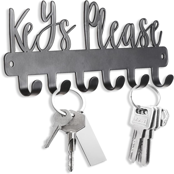 CIFbuy简约单钩黑色钥匙墙挂 节省空间的家居入口玄关必备 (TikTok、temu下自提)-4