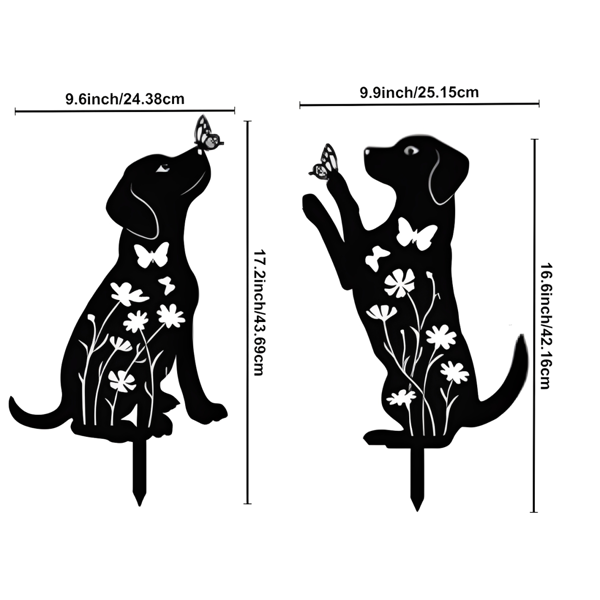 CIFbuy 2个装彩虹桥宠物纪念花园桩 户外抗风雨怀念装饰品（TikTok、temu下自提）-4