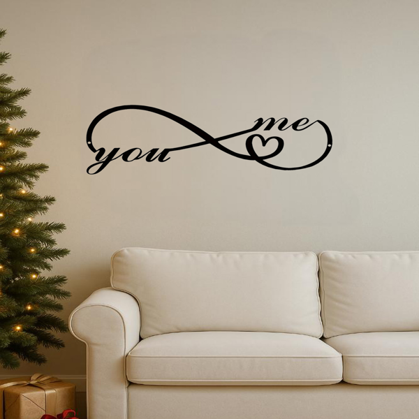 CIFbuy个性哥特风金属墙饰 情侣专属黑色浪漫家居装饰(TikTok、temu下自提)-4