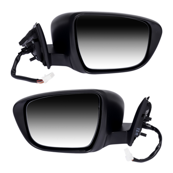 后视镜 2Pcs Door Mirrors Power Heated with Camera LH & RH Fit for Nissan Rogue 2.5L 2.0L l4 963024BA3A 963014BA3A