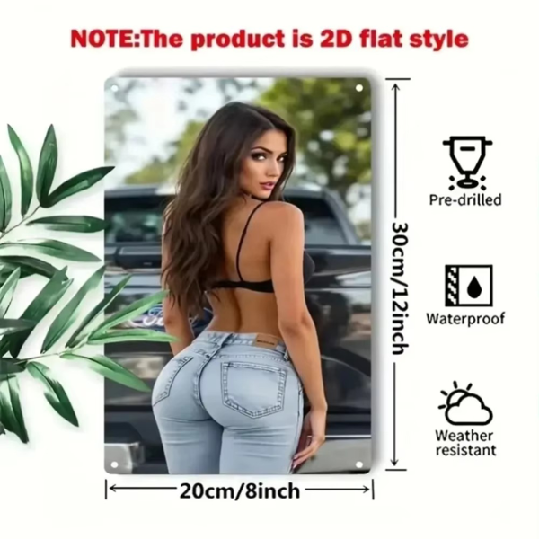 铝制方形酒吧装饰艺术墙牌 TikTok temu下自提-5