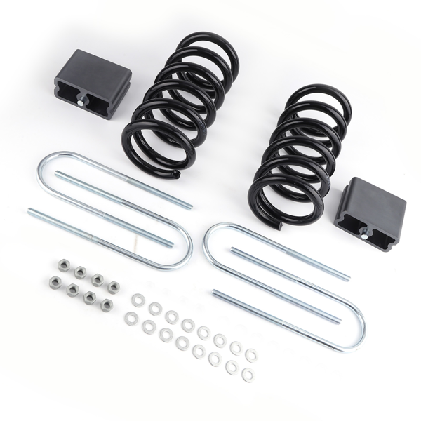 前 3 英寸降低弹簧和后 4 英寸降低块悬挂改装套件适用于 1997-2004 款道奇 Dakota 2WD-2