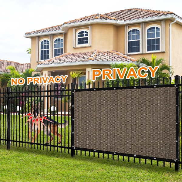 XISHAN 6'X10' 摩卡色HDPE花园网-6