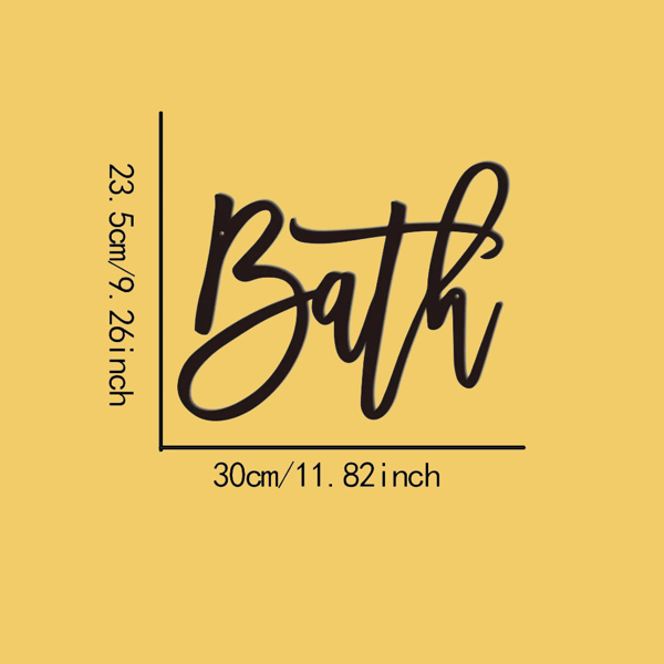 CIFbuy复古工业风水性防锈铁制装饰墙牌客厅厨房卧室浴室挂饰（TikTok、temu下自提）-8