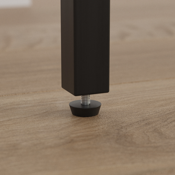 吧台桌椅套装，含4张吧台椅，PU软座带靠背，灰色，尺寸：长47.24英寸 x 宽23.62英寸 x 高35.43英寸-4