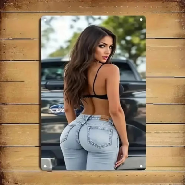 CIFbuy 波西米亚方形铝墙饰 幽默家庭酒吧节日装饰（TikTok、temu下自提）-5