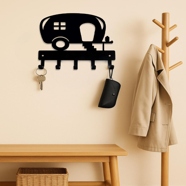 CIFbuy 复古乡村钥匙挂墙架 厨房门厅卧室可爱墙面收纳架(TikTok、temu下自提)-2