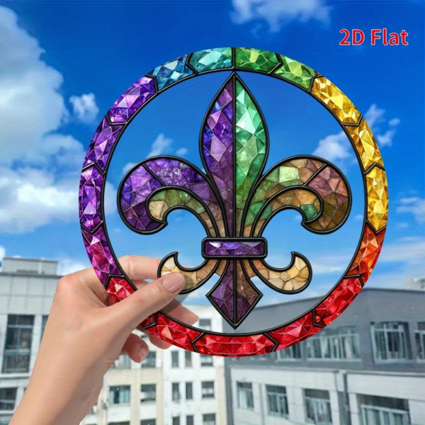 CIFbuy 7.87英寸多彩花卉亚克力太阳捕捉器节日装饰 (TikTok、temu下自提)-5