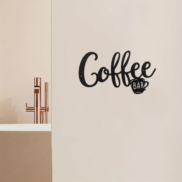 CIFbuy复古工业风咖啡墙面标志 乡村锡制金属艺术牌厨房酒吧装饰 TikTok、temu下自提-2