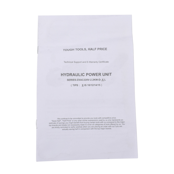 液压泵 Electric Hydraulic Car Lift Pump, Single Phase 2850 rpm Rated Speed 2HP 2950psi-8