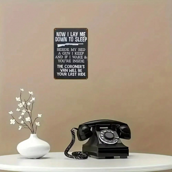 CIFbuy枪形金属装饰牌家居酒吧洞室装饰标志（TikTok、temu下自提）-5