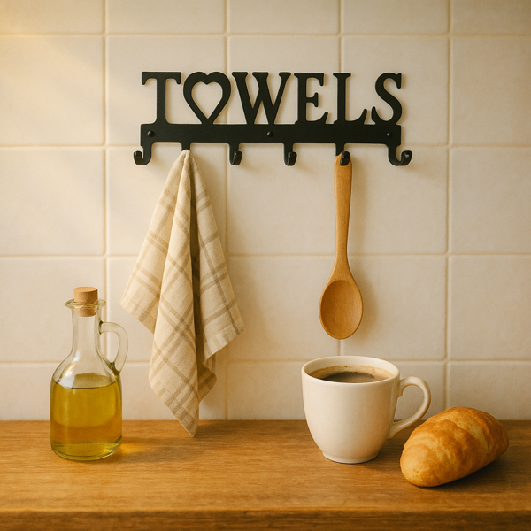 CIFbuy哥特风黑色铁制壁钩浴室厨房门厅多用途免打孔挂钩(TikTok、temu下自提)-2