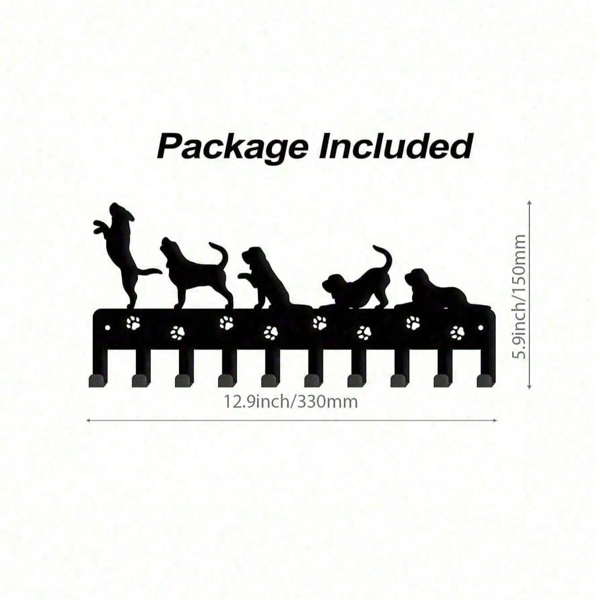 CIFbuy精致狗形壁挂钩  家居入口整理乡村风  办公室波西米亚装饰  爱狗人士节日礼物(TikTok、temu下自提)-3