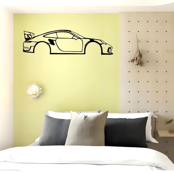 CIFbuy现代简约抽象黑色金属几何墙面艺术装饰雕塑（TikTok、temu下自提）-1