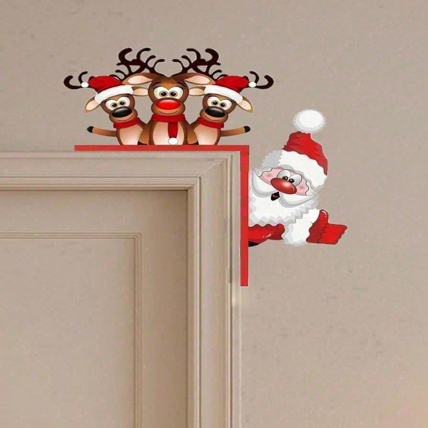CIFbuy防水驯鹿圣诞门饰户外庭院室内节日装饰(TikTok、temu下自提)-4