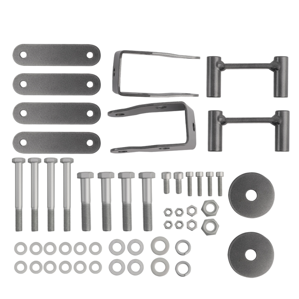 3英寸前部/3英寸后部升高调平套件，适用于2007-2018款Jeep Wrangler JK，包含减震器延长件。-5