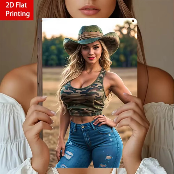 CIFbuy复古金属墙艺优雅蕾丝女士装饰适合家居厨房酒吧园艺(TikTok、temu下自提)-1