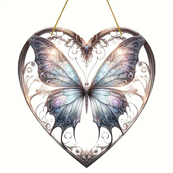 CIFbuy TikTok和temu平台自提亚克力彩色蝴蝶花园窗饰家居装饰节日礼物-2