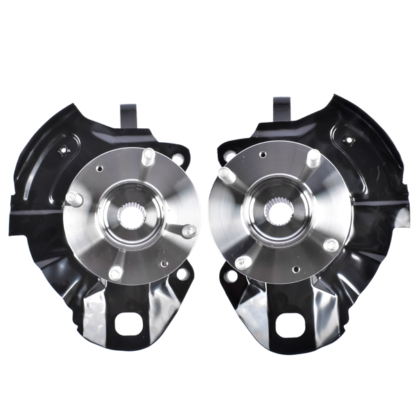 转向节总成 2Pcs Front Left and Right Steering Knuckle Fit for Hyundai Elantra Hatchback Sedan 2.0L L4 2001-2006 Black-6