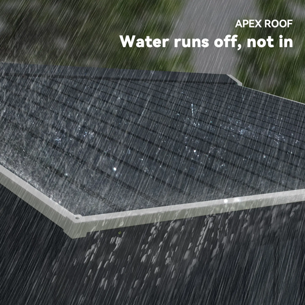 室外花园储物棚工具房-7