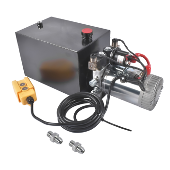 液压泵 12 Quart Hydraulic Power Unit Double Acting Hydraulic Pump 12V DC 3200 PSI for Dump Trailer