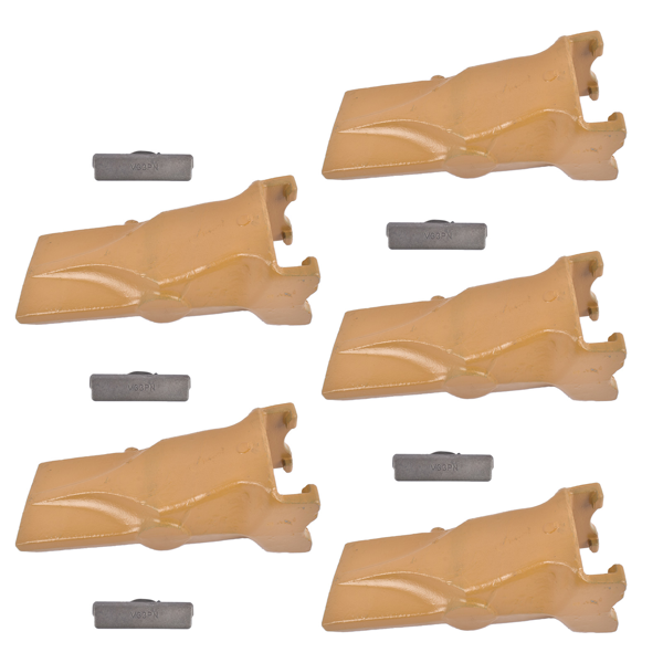 斗齿 5× V33 V33SYL Bucket Digging Teeth/Tooth w/ V33PN Flex Pins For Shanks Adapter-7