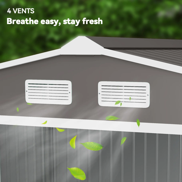 室外花园储物棚工具房-4