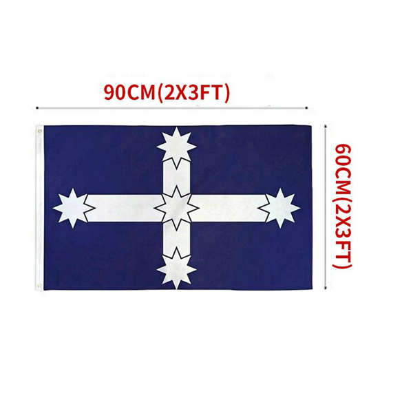 2件 90x60 厘米澳大利亚“尤里卡”旗帜 3 x 2 英尺 室外悬挂式澳大利亚旗帜-5