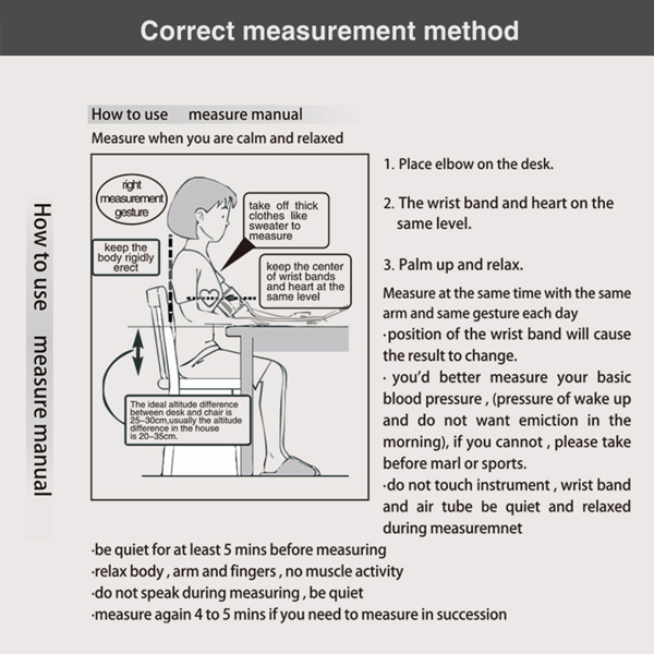 液晶数字显示自动血压监测仪上臂式血压心率机带语音血压监测仪-3