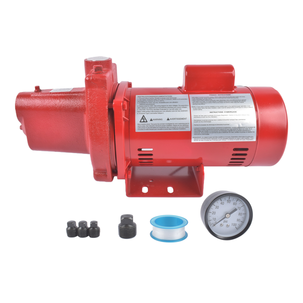 喷射泵 Cast Iron Shallow Well Jet Pump RJS-100-PREM, 1 HP 23 GPM 65 PSI 115/230 V-6