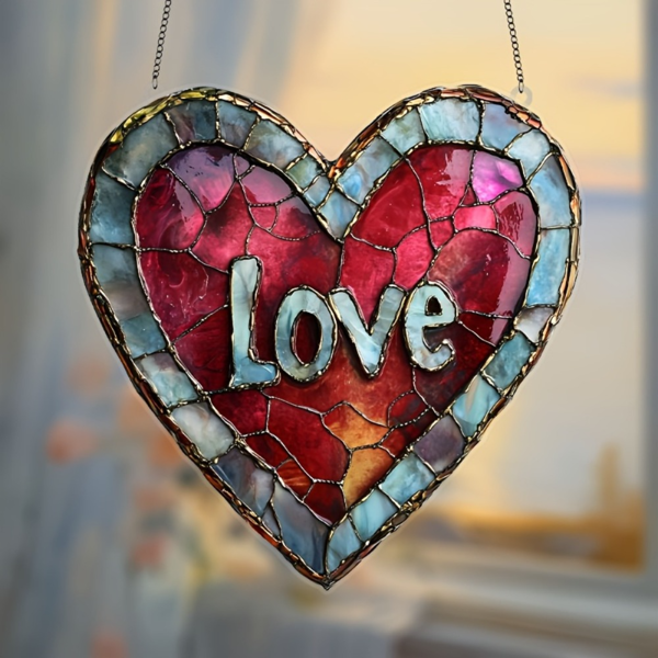 CIFbuy心形太阳捕捉器亚克力彩色玻璃窗装饰家居礼物（TikTok、temu下自提）-6