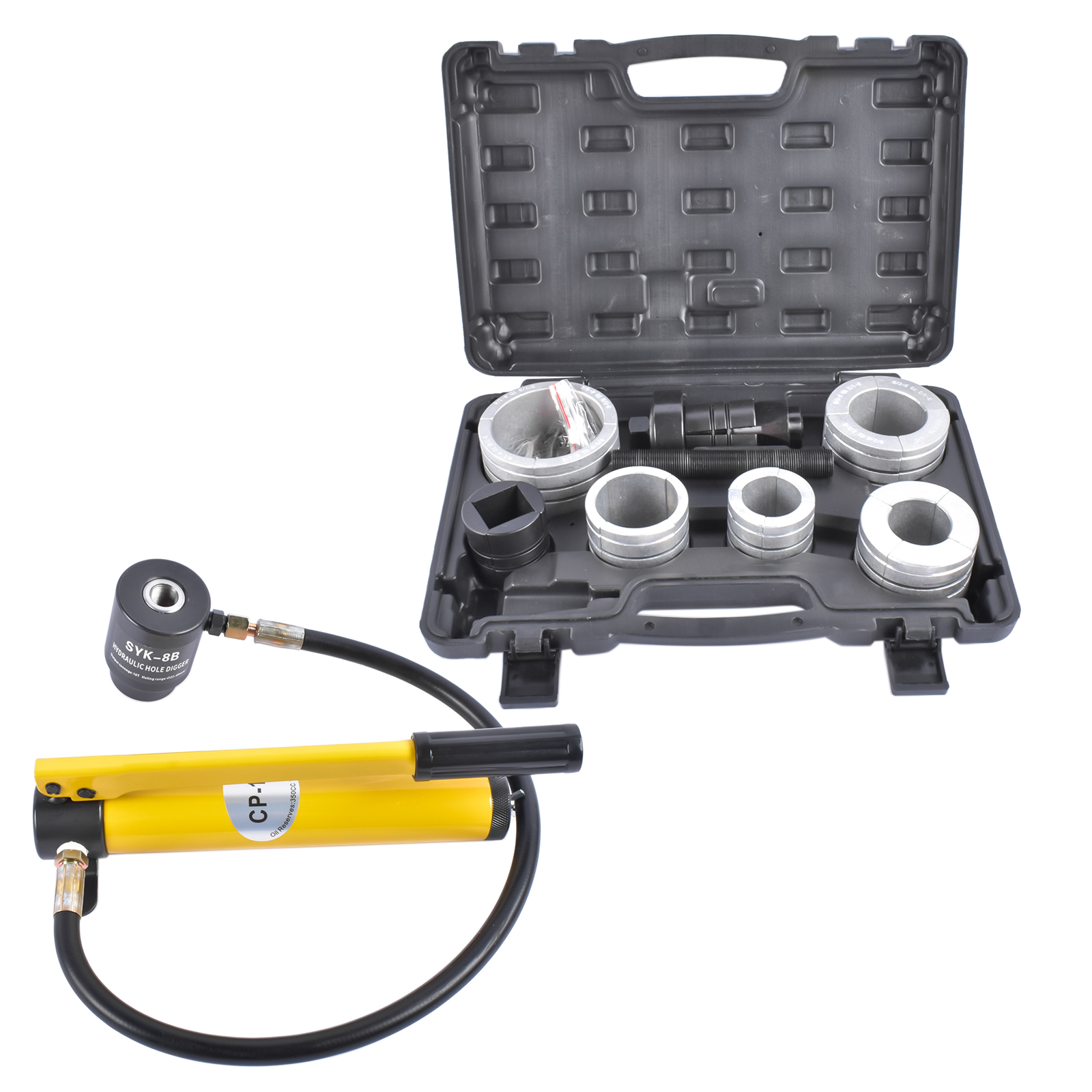 10 T 17350 Hydraulic Exhaust Pipe Stretcher Expander Kit w/Collets 1-5/8 in to 4-1/4in view 2