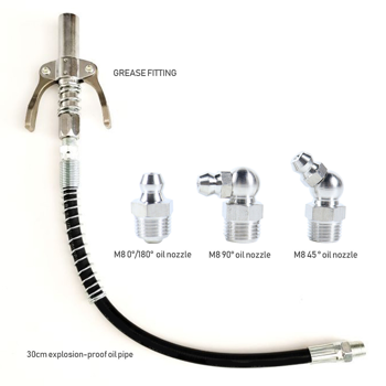 双手柄锁钳油嘴高压油脂枪耦合器+适配器套件