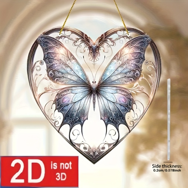 CIFbuy TikTok和temu平台自提亚克力彩色蝴蝶花园窗饰家居装饰节日礼物-6