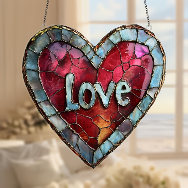 CIFbuy心形太阳捕捉器亚克力彩色玻璃窗装饰家居礼物（TikTok、temu下自提）-7