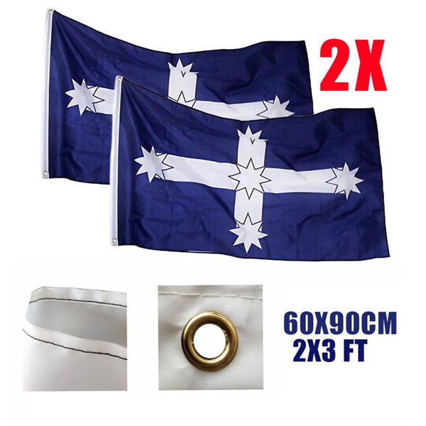 2件 90x60 厘米澳大利亚“尤里卡”旗帜 3 x 2 英尺 室外悬挂式澳大利亚旗帜-6